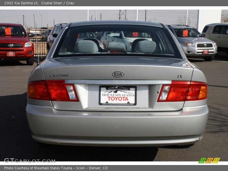 Crystal Silver / Gray 2002 Kia Optima LX