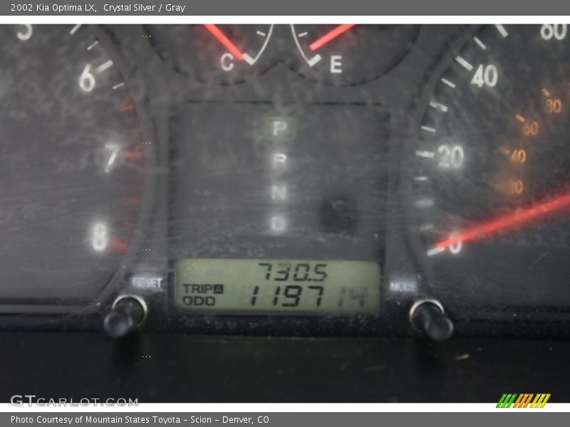 Crystal Silver / Gray 2002 Kia Optima LX