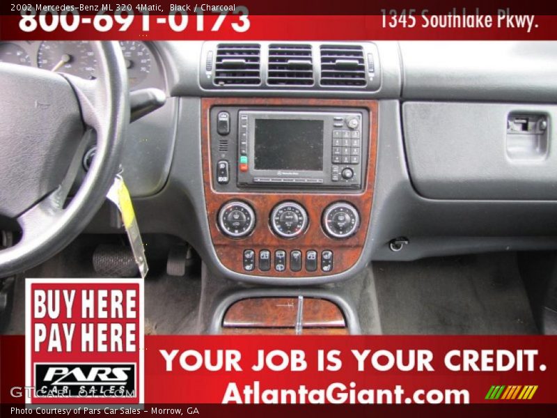 Black / Charcoal 2002 Mercedes-Benz ML 320 4Matic