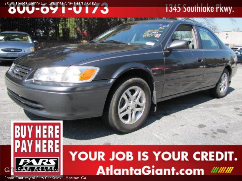 Graphite Gray Pearl / Gray 2000 Toyota Camry LE