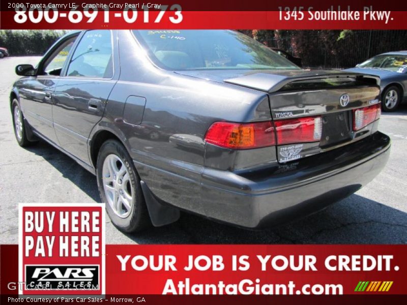 Graphite Gray Pearl / Gray 2000 Toyota Camry LE