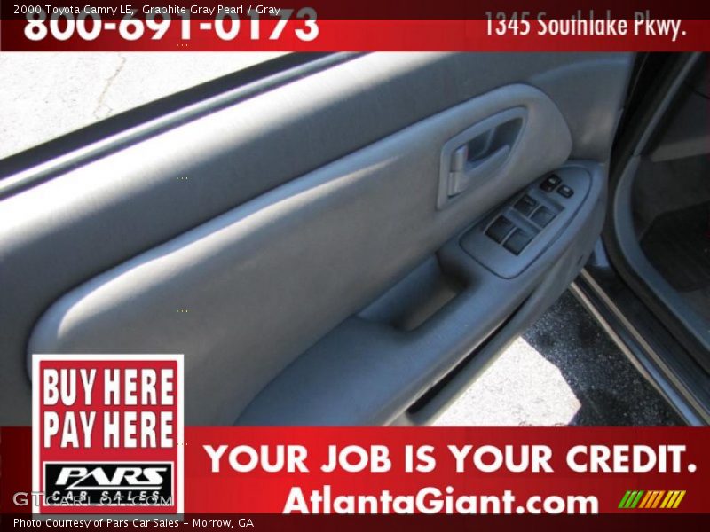 Graphite Gray Pearl / Gray 2000 Toyota Camry LE