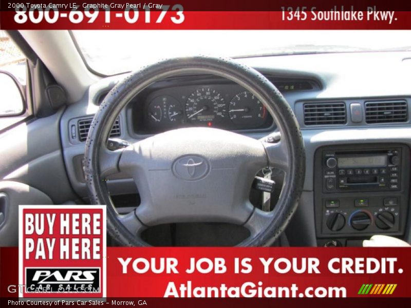 Graphite Gray Pearl / Gray 2000 Toyota Camry LE
