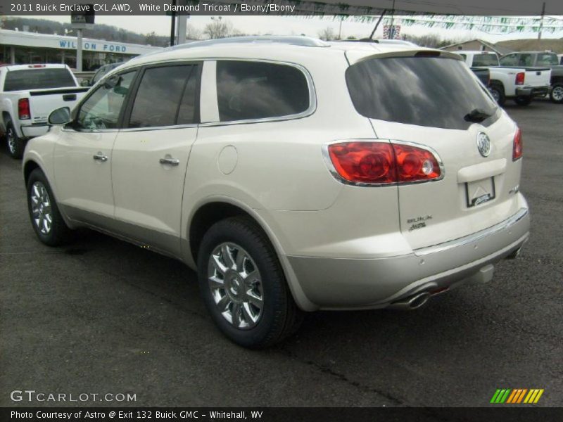 White Diamond Tricoat / Ebony/Ebony 2011 Buick Enclave CXL AWD