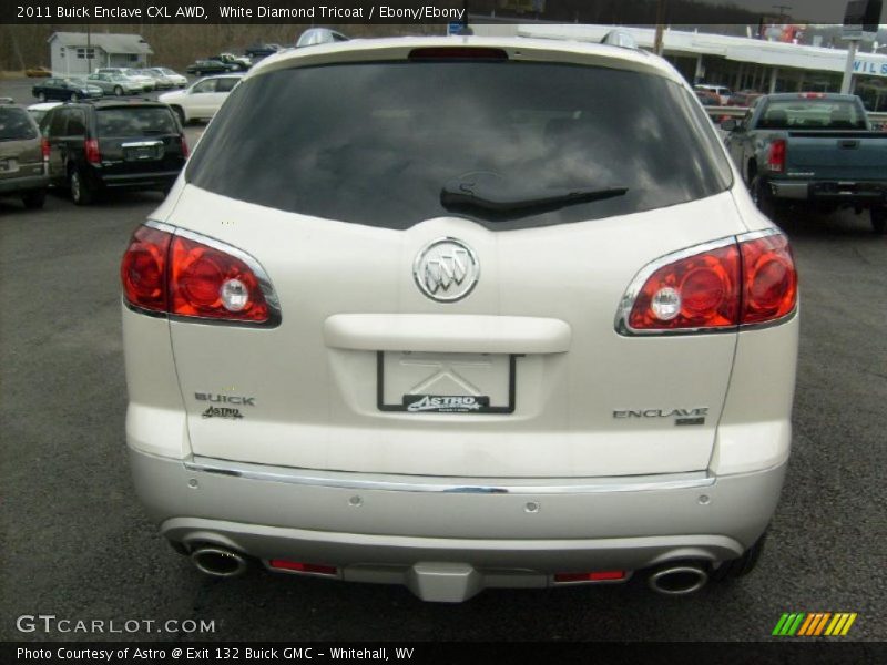 White Diamond Tricoat / Ebony/Ebony 2011 Buick Enclave CXL AWD