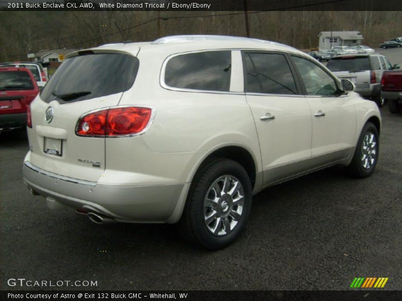 White Diamond Tricoat / Ebony/Ebony 2011 Buick Enclave CXL AWD