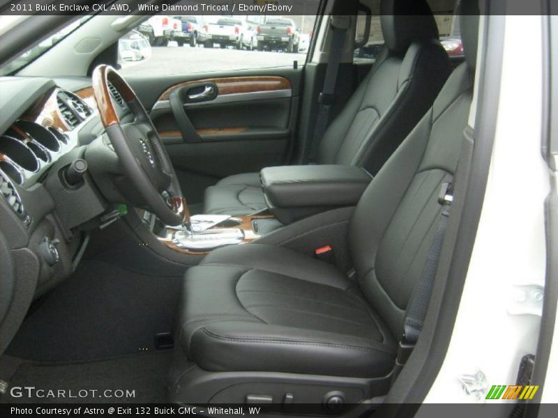 White Diamond Tricoat / Ebony/Ebony 2011 Buick Enclave CXL AWD