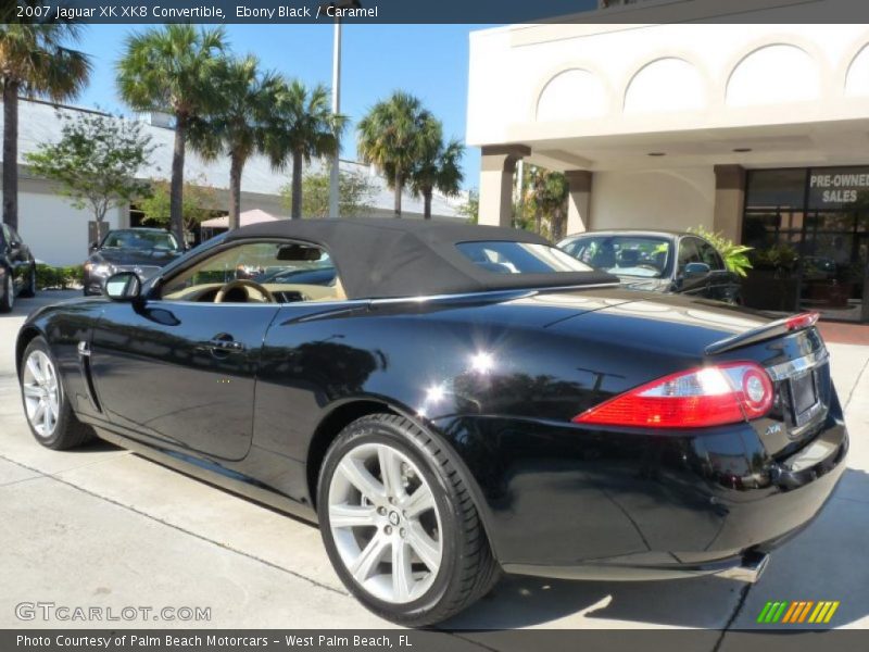 Ebony Black / Caramel 2007 Jaguar XK XK8 Convertible