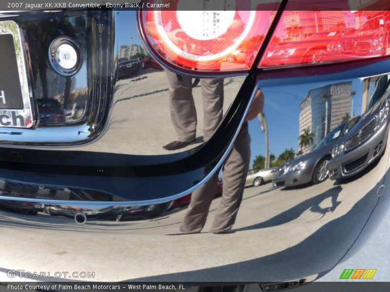 Ebony Black / Caramel 2007 Jaguar XK XK8 Convertible