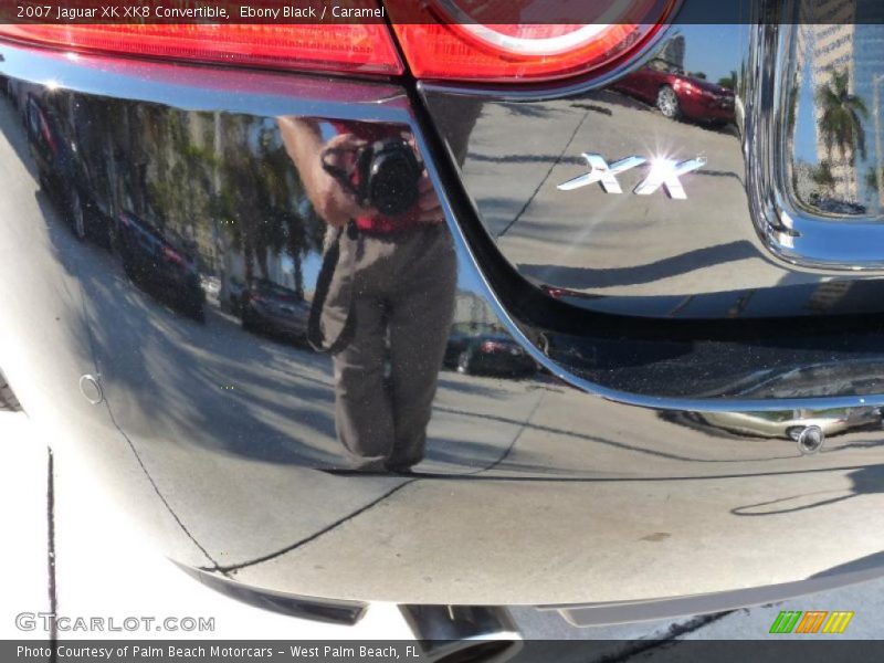 Ebony Black / Caramel 2007 Jaguar XK XK8 Convertible