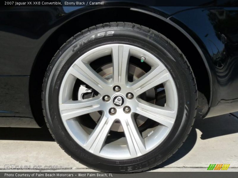 Ebony Black / Caramel 2007 Jaguar XK XK8 Convertible