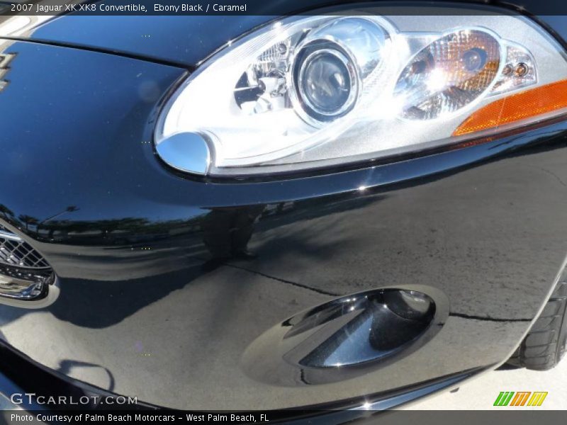 Ebony Black / Caramel 2007 Jaguar XK XK8 Convertible