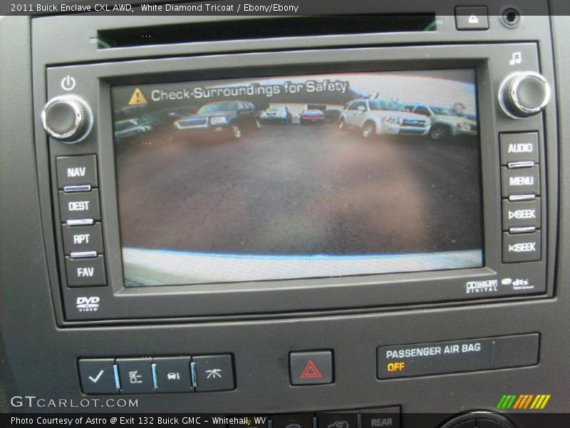 White Diamond Tricoat / Ebony/Ebony 2011 Buick Enclave CXL AWD