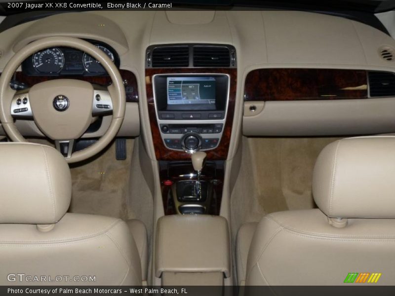 Ebony Black / Caramel 2007 Jaguar XK XK8 Convertible
