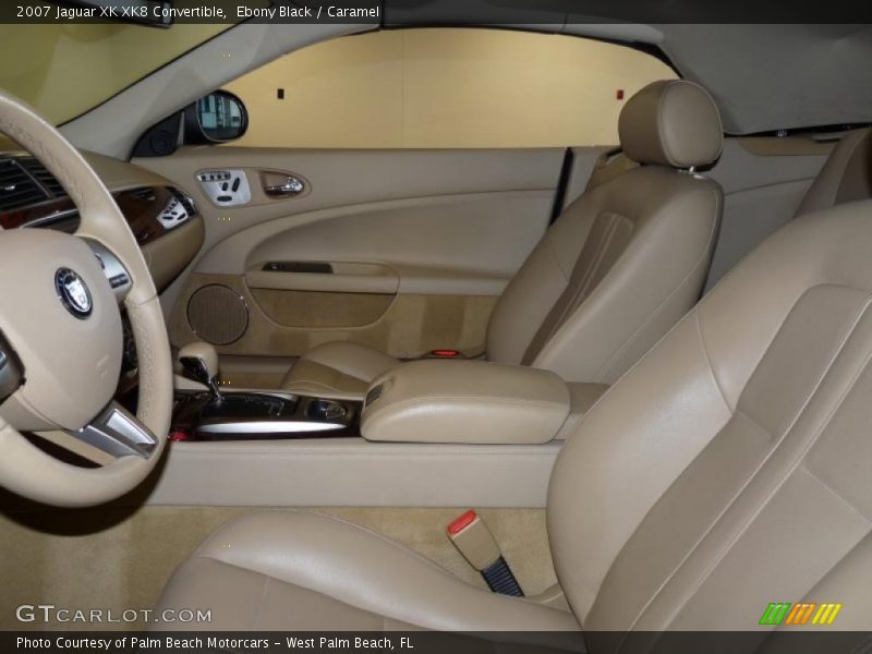 Ebony Black / Caramel 2007 Jaguar XK XK8 Convertible