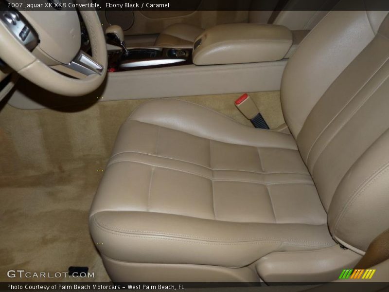 Ebony Black / Caramel 2007 Jaguar XK XK8 Convertible