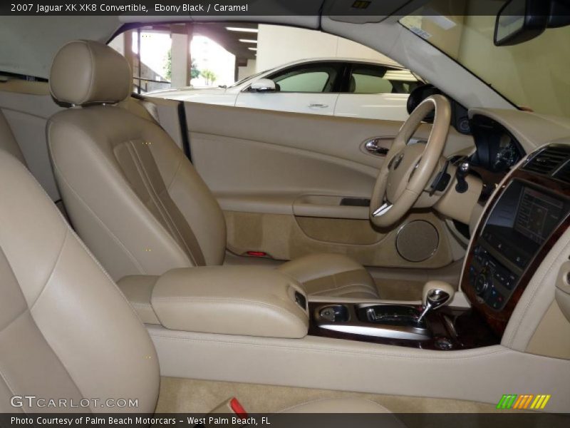 Ebony Black / Caramel 2007 Jaguar XK XK8 Convertible