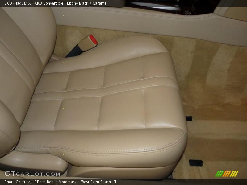 Ebony Black / Caramel 2007 Jaguar XK XK8 Convertible