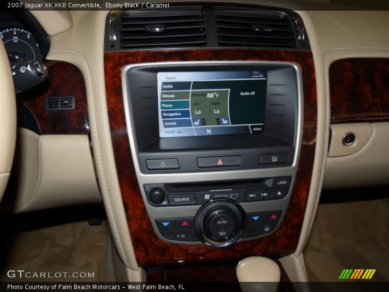 Ebony Black / Caramel 2007 Jaguar XK XK8 Convertible