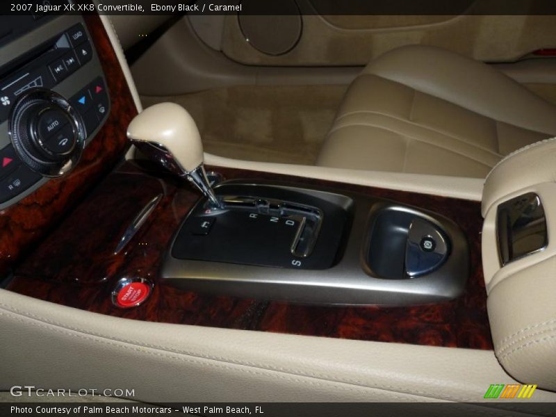 Ebony Black / Caramel 2007 Jaguar XK XK8 Convertible