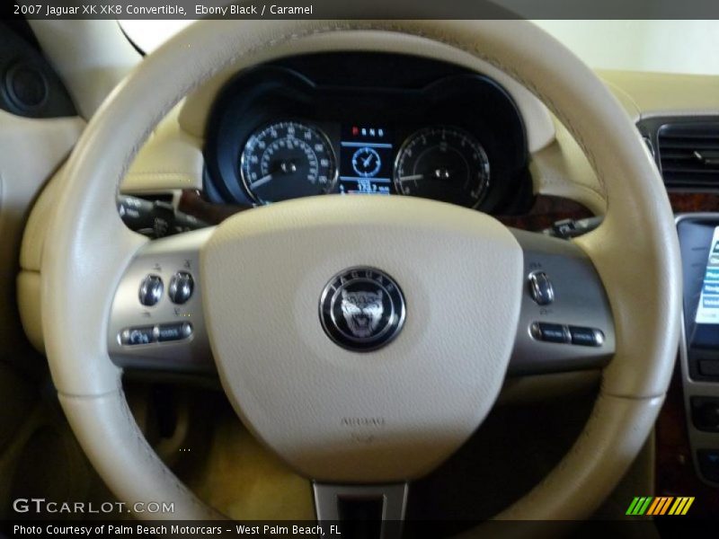 Ebony Black / Caramel 2007 Jaguar XK XK8 Convertible