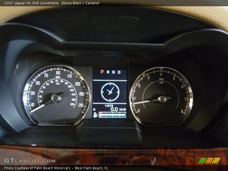 Ebony Black / Caramel 2007 Jaguar XK XK8 Convertible