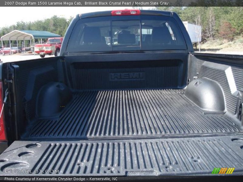 Brilliant Black Crystal Pearl / Medium Slate Gray 2007 Dodge Ram 1500 Laramie Mega Cab