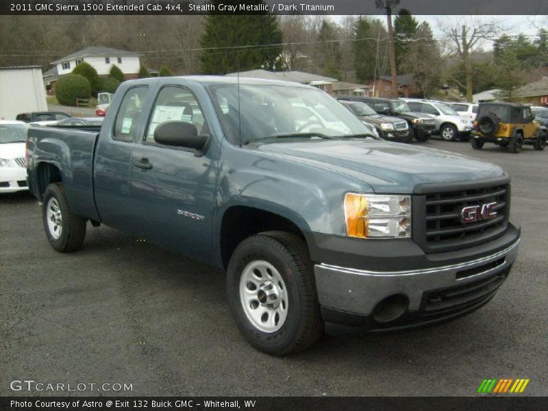 Stealth Gray Metallic / Dark Titanium 2011 GMC Sierra 1500 Extended Cab 4x4