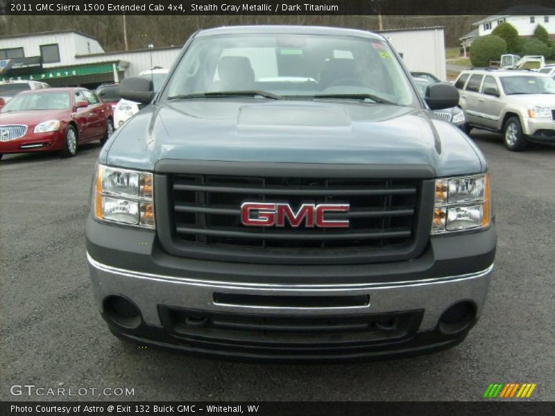 Stealth Gray Metallic / Dark Titanium 2011 GMC Sierra 1500 Extended Cab 4x4