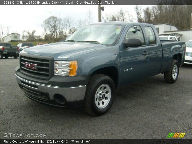 Stealth Gray Metallic / Dark Titanium 2011 GMC Sierra 1500 Extended Cab 4x4