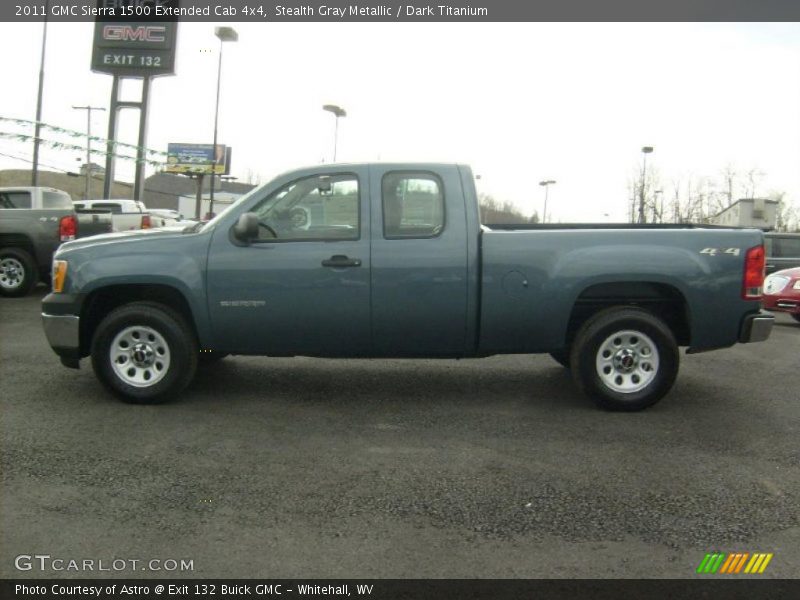 Stealth Gray Metallic / Dark Titanium 2011 GMC Sierra 1500 Extended Cab 4x4