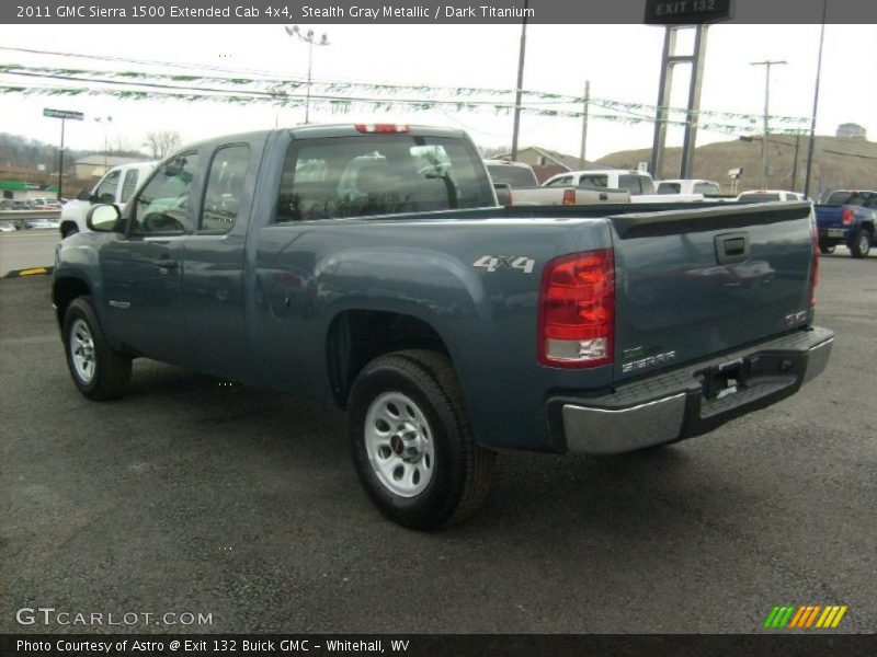 Stealth Gray Metallic / Dark Titanium 2011 GMC Sierra 1500 Extended Cab 4x4