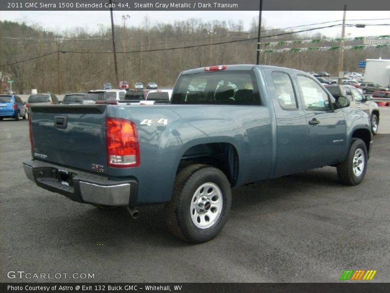 Stealth Gray Metallic / Dark Titanium 2011 GMC Sierra 1500 Extended Cab 4x4
