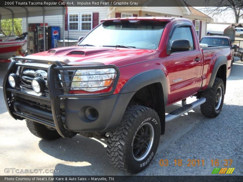 Impulse Red Pearl / Graphite Gray 2006 Toyota Tacoma Regular Cab 4x4