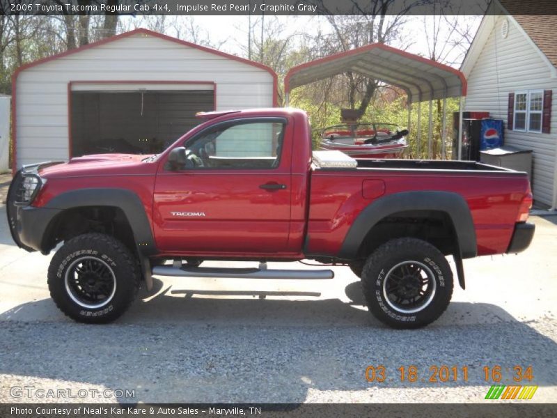 Impulse Red Pearl / Graphite Gray 2006 Toyota Tacoma Regular Cab 4x4