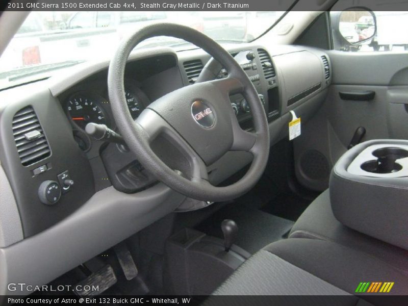 Stealth Gray Metallic / Dark Titanium 2011 GMC Sierra 1500 Extended Cab 4x4