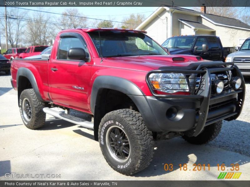 Impulse Red Pearl / Graphite Gray 2006 Toyota Tacoma Regular Cab 4x4