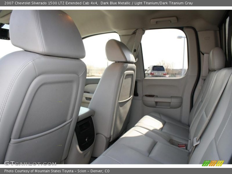 Dark Blue Metallic / Light Titanium/Dark Titanium Gray 2007 Chevrolet Silverado 1500 LTZ Extended Cab 4x4