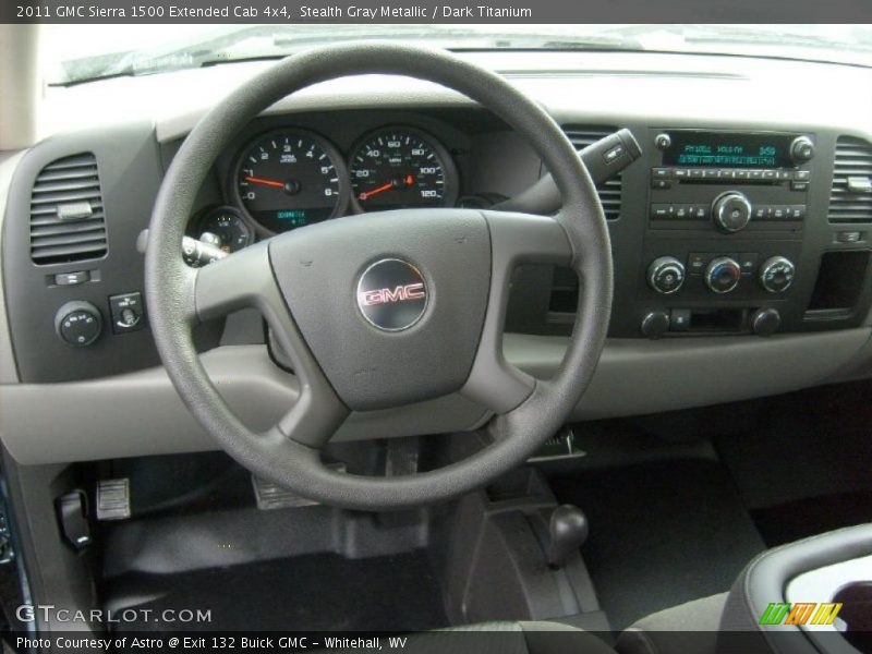 Stealth Gray Metallic / Dark Titanium 2011 GMC Sierra 1500 Extended Cab 4x4