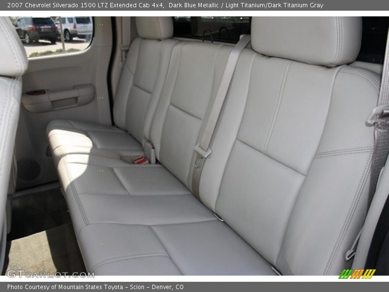 Dark Blue Metallic / Light Titanium/Dark Titanium Gray 2007 Chevrolet Silverado 1500 LTZ Extended Cab 4x4