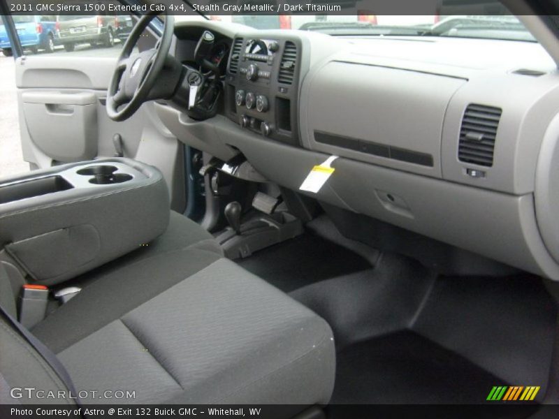 Stealth Gray Metallic / Dark Titanium 2011 GMC Sierra 1500 Extended Cab 4x4