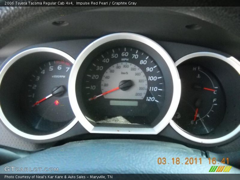 Impulse Red Pearl / Graphite Gray 2006 Toyota Tacoma Regular Cab 4x4