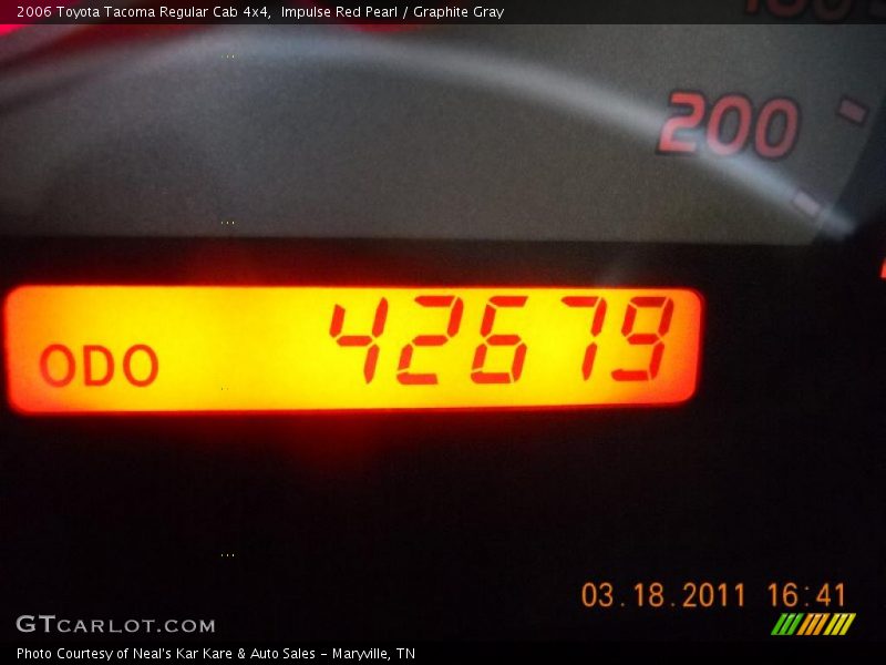 Impulse Red Pearl / Graphite Gray 2006 Toyota Tacoma Regular Cab 4x4
