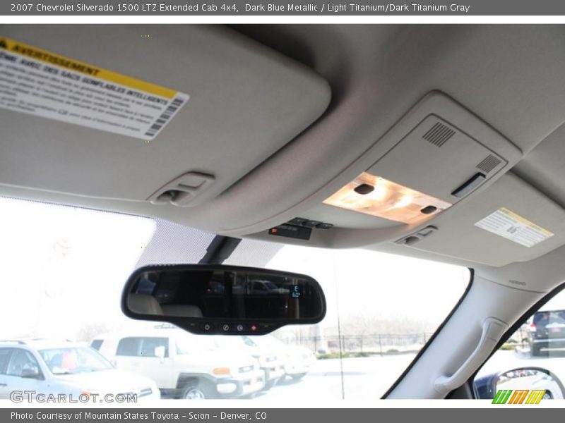 Dark Blue Metallic / Light Titanium/Dark Titanium Gray 2007 Chevrolet Silverado 1500 LTZ Extended Cab 4x4