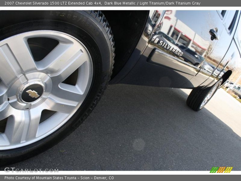 Dark Blue Metallic / Light Titanium/Dark Titanium Gray 2007 Chevrolet Silverado 1500 LTZ Extended Cab 4x4