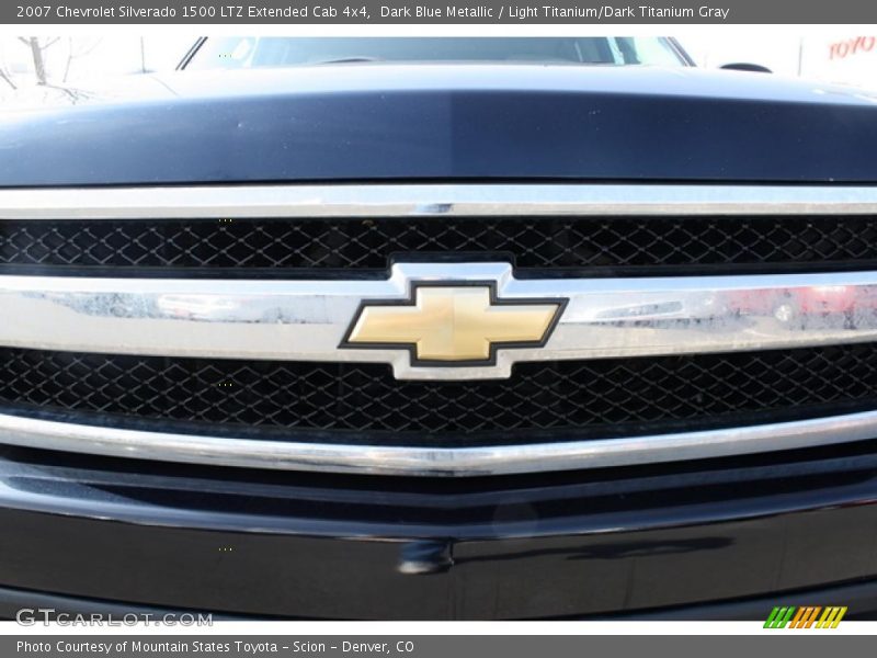 Dark Blue Metallic / Light Titanium/Dark Titanium Gray 2007 Chevrolet Silverado 1500 LTZ Extended Cab 4x4