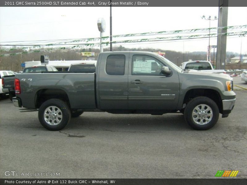  2011 Sierra 2500HD SLT Extended Cab 4x4 Gray Green Metallic