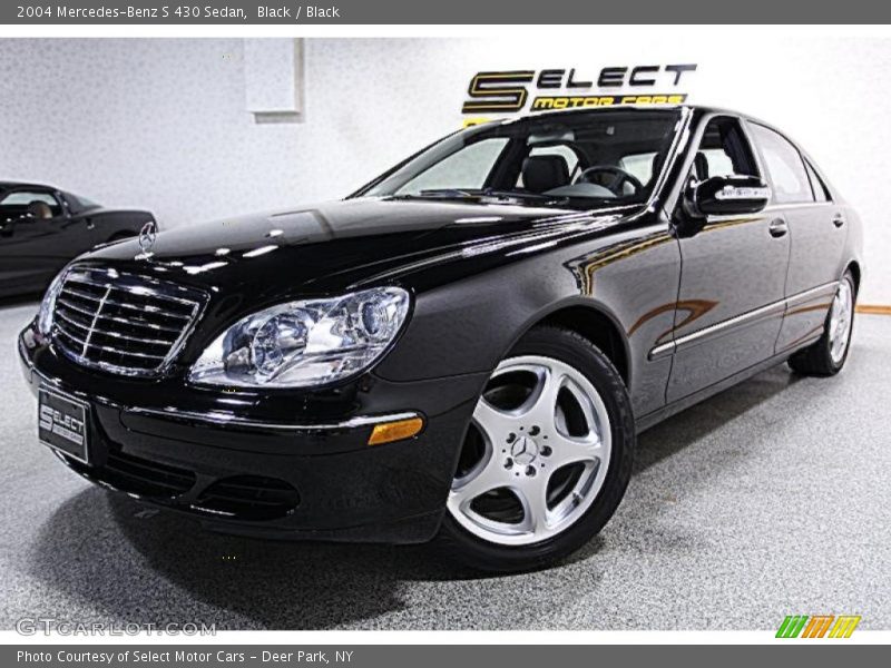 Black / Black 2004 Mercedes-Benz S 430 Sedan