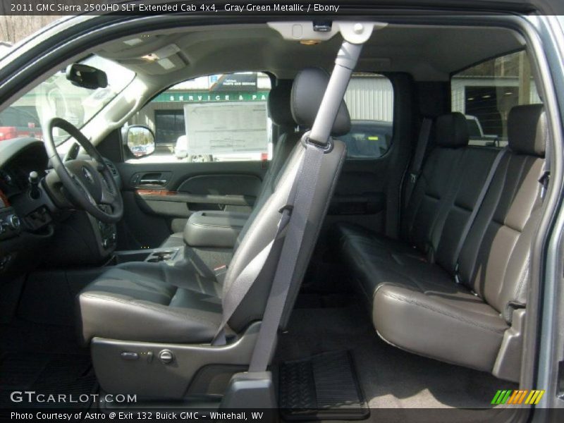 Gray Green Metallic / Ebony 2011 GMC Sierra 2500HD SLT Extended Cab 4x4