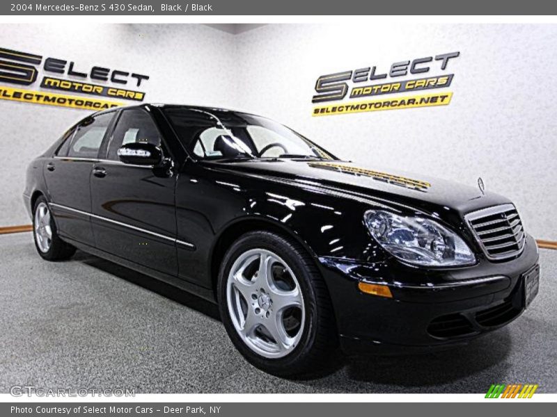 Black / Black 2004 Mercedes-Benz S 430 Sedan